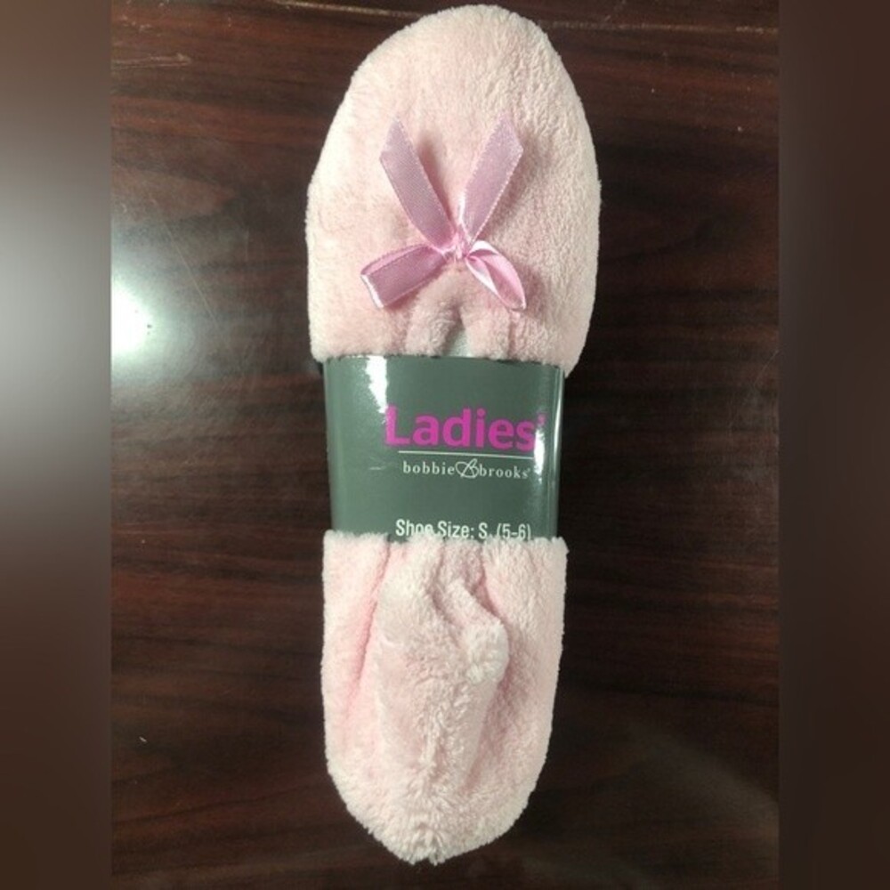 Bobbie Brooks Sz S (5-6) Ballet Slippers 2pk Pink Black NEW NWT